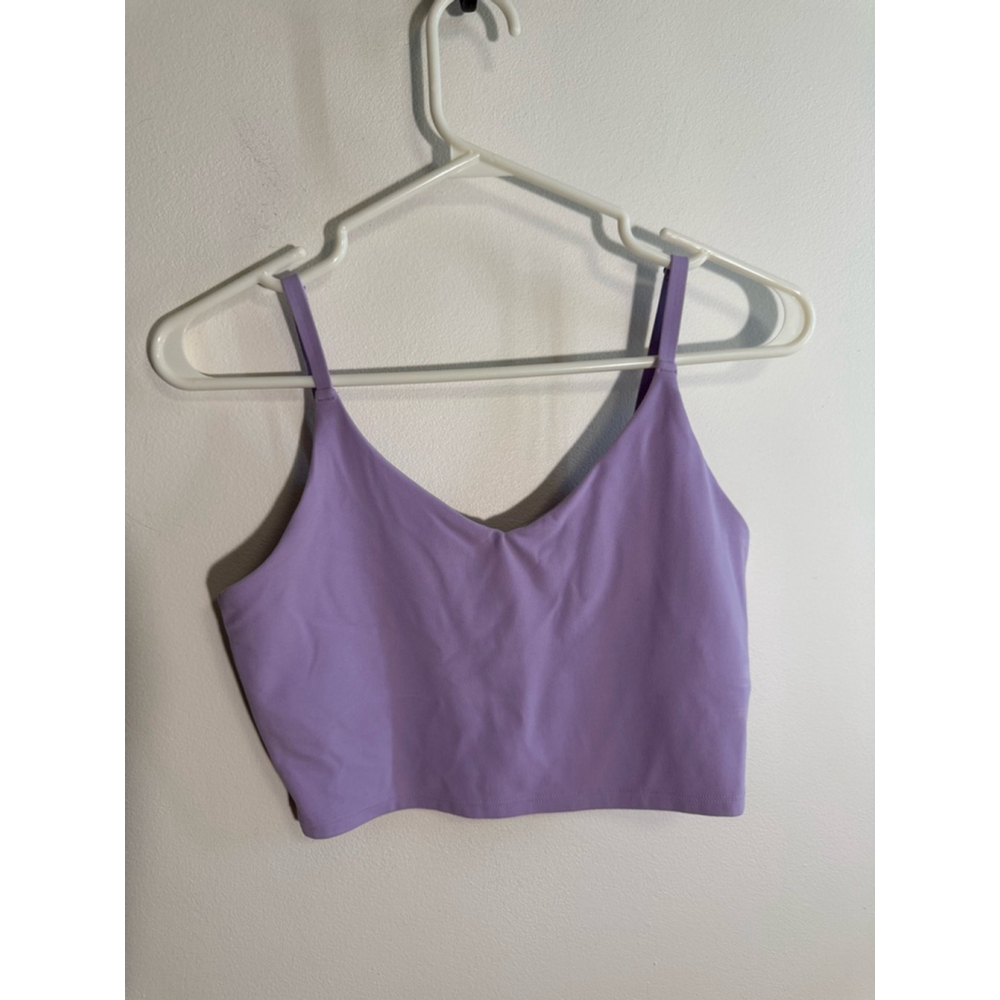 Women's Athleta Crop Tank Top Size S Purple Pastel